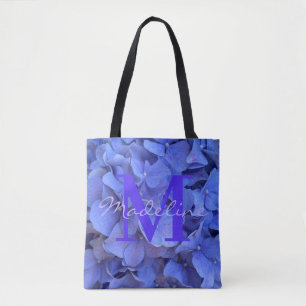 Blauer Perwinkl, elegantes Blumenhydrangeas Monogr Tasche