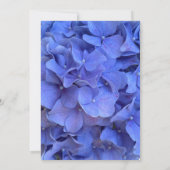 Blauer Perwinkl elegantes Brautparty Einladung (Rückseite)