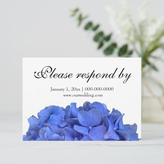 Blauer Perwinkl UAWG Save The Date (Stehend Vorderseite)