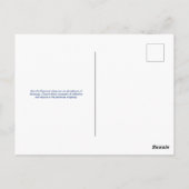 Blauer Pessach Postkarte (Rückseite)