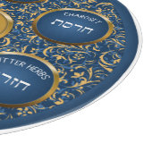 Blauer Pessach Seetransport Glasschneider Schneidebrett (Ecke)