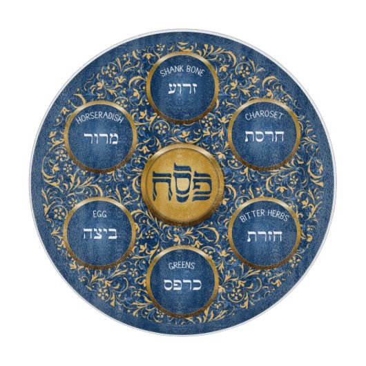 Blauer Pessach Seetransport Glasschneider Schneidebrett (Vorderseite)