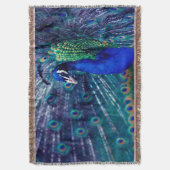 Blauer Pfau Decke (Vorderseite Vertikal)