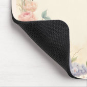 Blauer Pfau im Blumengarten Pasta II Mousepad (Ecke)