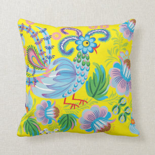 Blauer Pfau Kissen