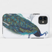 Blauer Pfau mit schönen Schwanzfedern Case-Mate iPhone Hülle (Rückseite (Horizontal))