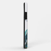 Blauer Pfau mit schönen Schwanzfedern Case-Mate iPhone Hülle (Hinten/Rechts)