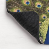 Blauer Pfau Mousepad (Ecke)