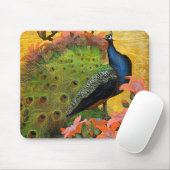 Blauer Pfau Mousepad (Mit Mouse)