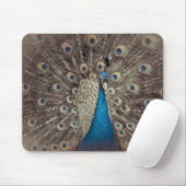 Blauer Pfau Mousepad (Mit Mouse)