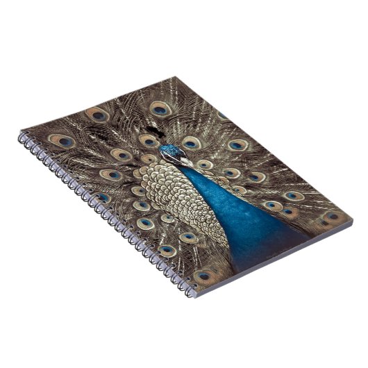 Blauer Pfau Notizblock (Rechte Seite)