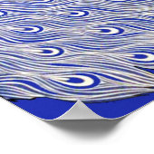 Blauer Pfau Poster (Ecke)