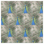 Blauer Pfau Stoff (Muster)