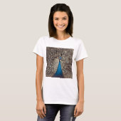 Blauer Pfau T-Shirt (Vorne ganz)
