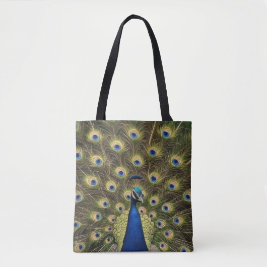 Blauer Pfau Tasche (Vorderseite)