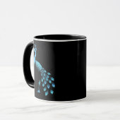 Blauer Pfau Tasse (Vorderseite Links)