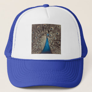 Blauer Pfau Truckerkappe
