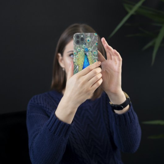 Blauer Pfauenfeder Case-Mate iPhone Hülle