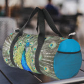 Blauer Pfauenfeder Duffle Bag