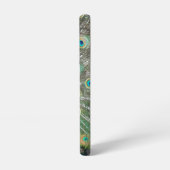 Blauer Pfauenfeder Samsung Galaxy Hülle (Linke Seite)