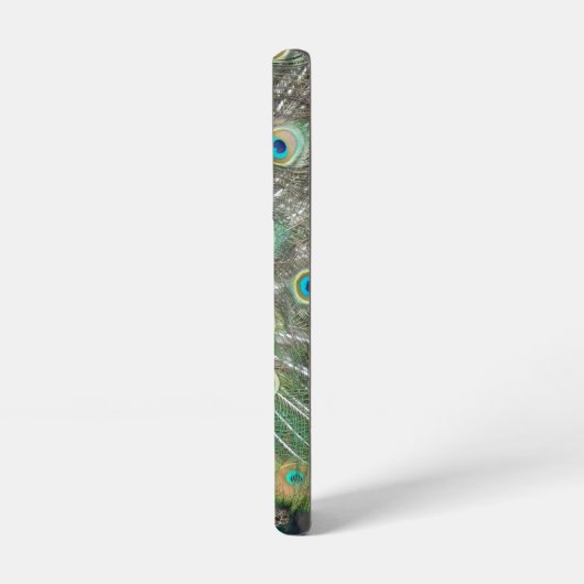 Blauer Pfauenfeder Samsung Galaxy Hülle (Linke Seite)