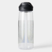 Blauer Pfauenfeder Trinkflasche (Rückseite)