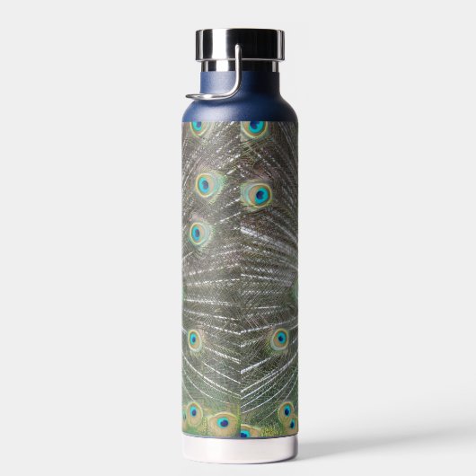 Blauer Pfauenfeder Trinkflasche (Rechts)