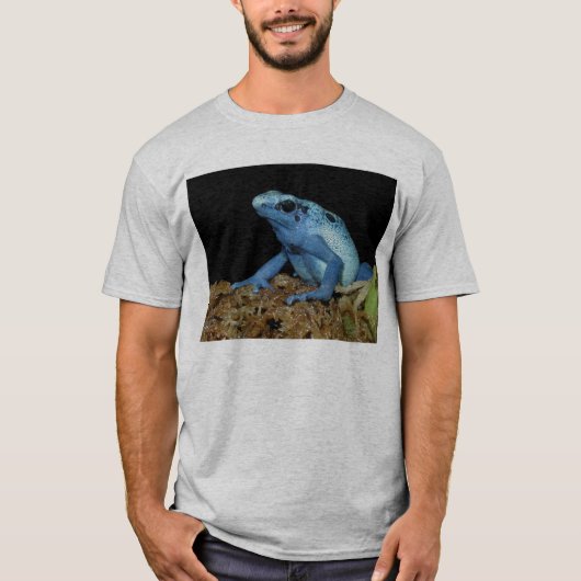 Blauer Pfeil-Frosch (Dendrobates azureus) .jpg T-Shirt (Vorderseite)