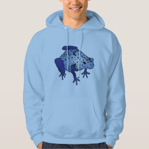 Blauer Pfeil-Frosch Hoodie