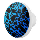 Blauer Pfeilgiftfrosch Keramikknauf (Rechts)