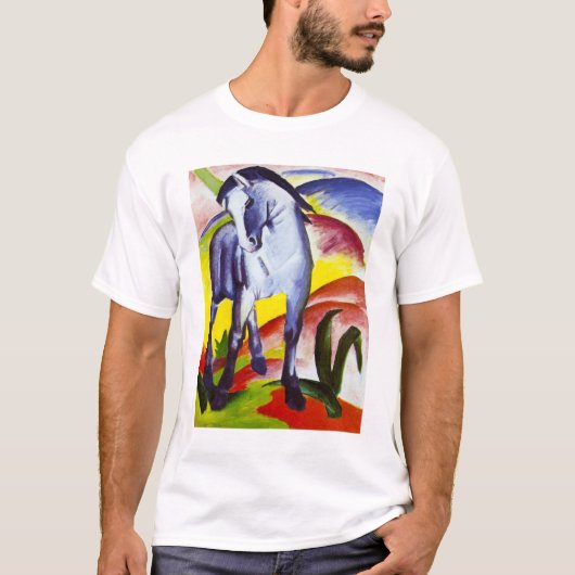 Blauer PferdeT - Shirt Franz Marc (Vorderseite)