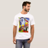 Blauer PferdeT - Shirt Franz Marc (Vorne ganz)
