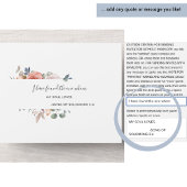 Blauer Pfirsichblauch Hochzeit & Perforierte UAWG All In One Einladung