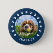 Blauer Pfosten Foto für Frame Pet Button (Vorderseite)