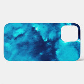 Blauer Phantom Fashion Patterns Dirty Plash Waterc Case-Mate iPhone Hülle (Rückseite (Horizontal))