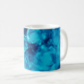 Blauer Phantom Fashion Patterns Dirty Plash Waterc Kaffeetasse (VorderseiteRechts)