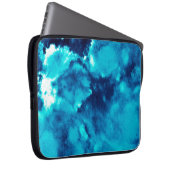 Blauer Phantom Fashion Patterns Dirty Plash Waterc Laptopschutzhülle (Vorne Rechts)