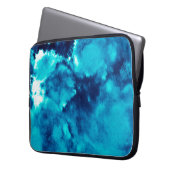Blauer Phantom Fashion Patterns Dirty Plash Waterc Laptopschutzhülle (Vorderseite Links)