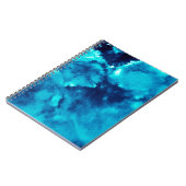 Blauer Phantom Fashion Patterns Dirty Plash Waterc Notizblock (Linke Seite)