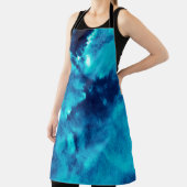 Blauer Phantom Fashion Patterns Dirty Plash Waterc Schürze (InSitu)