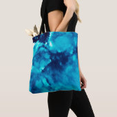 Blauer Phantom Fashion Patterns Dirty Plash Waterc Tasche (Von Nahem)
