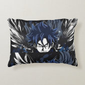 Blauer Phantom-Suchender Dekokissen (Vorderseite)
