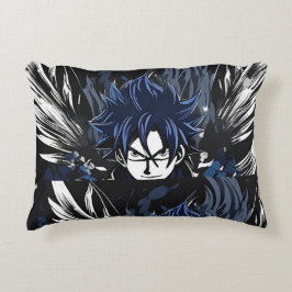 Blauer Phantom-Suchender Dekokissen