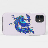 Blauer Phoenix Case-Mate iPhone Hülle (Rückseite (Horizontal))