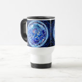 Blauer Phönix Reisebecher (Vorderseite Links)