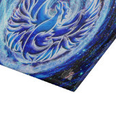 Blauer Phönix Schneidebrett (Ecke)