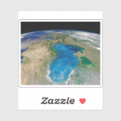 Blauer Phytoplankton blühen im Schwarzen Meer Aufkleber (Blatt)