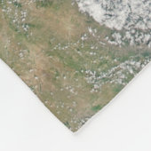 Blauer Phytoplankton blühen im Schwarzen Meer Fleecedecke (Ecke)