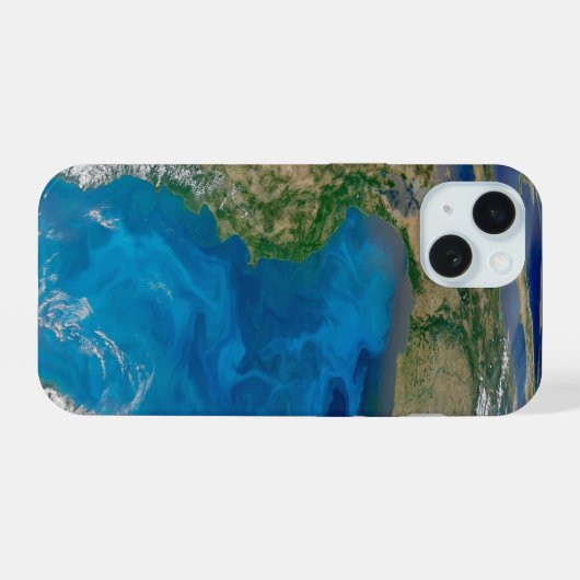 Blauer Phytoplankton blühen im Schwarzen Meer iPhone 15 Hülle (Rückseite (Horizontal))