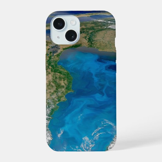 Blauer Phytoplankton blühen im Schwarzen Meer iPhone 15 Hülle (Rückseite)